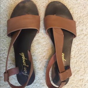 Free People Under Wraps Tan Sandal Size 40